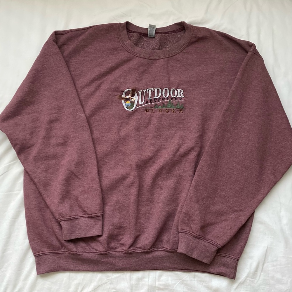 vintage alaska outdoor adventure sweatshirt